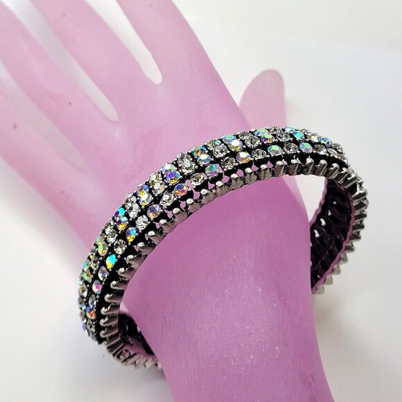 Sparkling Crystal Cuff Bracelet - Picture 1 of 7